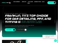 Website Screenshot 86 Auto Lab Franklin : PPF Paint Protection Film | Ceramic Coating | Window Tint | Color Change Wrap