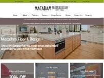 Website Screenshot Macadam Floor, Carpet and Design - Vancouver