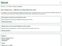 Website Screenshot Quest Diagnostics