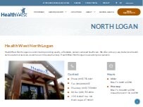 Website Screenshot Health West North Logan