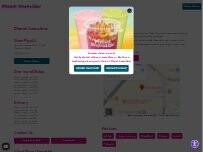 Website Screenshot Planet Smoothie