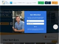 Website Screenshot Central Washington Heating and Air