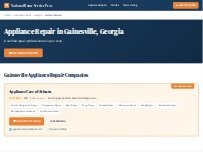 Website Screenshot National Appliance Repair Gainesville
