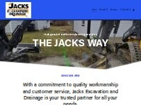 Website Screenshot Jacks Excavation and Drainage LLC