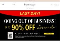 Website Screenshot francesca's