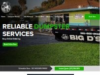 Website Screenshot Big D's Dumpsters