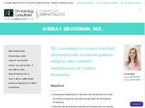 Website Screenshot Dr. Audra Grossman