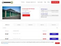 Website Screenshot Pismo Beach Self Storage
