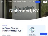 Website Screenshot Cornerstone Caregiving