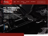 Website Screenshot P.E. Automotive Colorsand & Polishing
