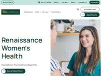 Website Screenshot Renaissance Women's Health, a MANA Clinic