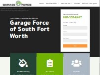 Website Screenshot Garage Force of South Fort Worth