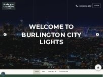 Website Screenshot Burlington City Lights