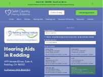 Website Screenshot Gold Country Hearing & Balance dba Redding Hearing Institute