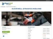 Website Screenshot ClearWell Dynamics Midland