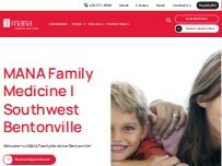 Website Screenshot MANA Family Medicine Southwest Bentonville
