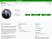 Website Screenshot Corey Landry - TD Wealth Financial Advisor