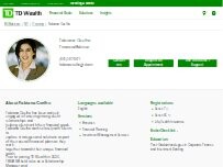 Website Screenshot Fabiana Coelho - TD Wealth Financial Advisor