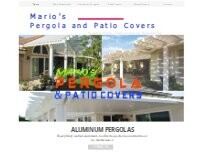 Website Screenshot MARIO'S PERGOLA and PATIO COVERS