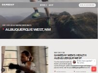 Website Screenshot Gameday Men's Health Albuquerque West, NM