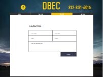 Website Screenshot DBEC Services
