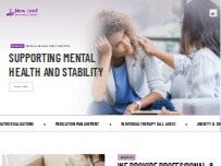 Website Screenshot New Leaf Behavioral Health LLC