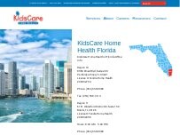 Website KidsCare Home Health - Miami