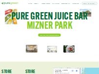 Website Pure Green - Juice Bar Mizner Park