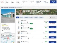 Website Screenshot Storage Rentals of America