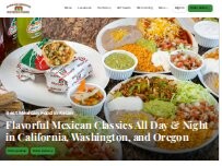 Website Screenshot Muchas Gracias Mexican Food