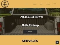 Website Screenshot Max & Gabby's Bulk Pickup