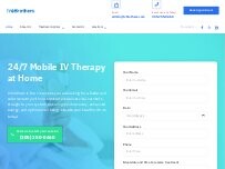 Website Screenshot IV Brothers. Mobile IV Therapy Miami