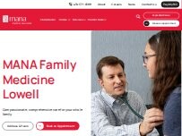 Website Screenshot MANA Family Medicine Lowell