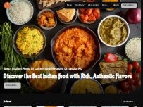 Website Screenshot Pinnaaki - Indian Cuisine