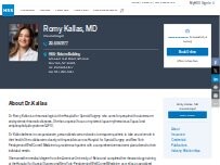 Website Screenshot Romy Kallas, MD