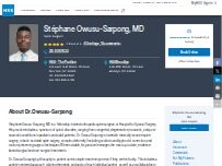 Website Screenshot Stephane Owusu-Sarpong, MD