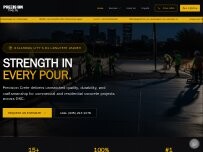 Website Screenshot Precision Crete