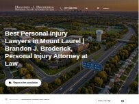 Website Screenshot Brandon J. Broderick, Personal Injury Attorney at Law
