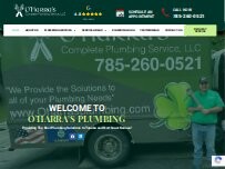 Website Screenshot O’Harra’s Plumbing Service