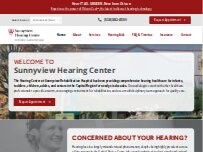 Website Screenshot Sunnyview Hearing Center