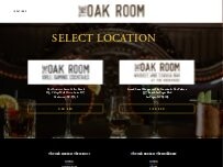 Website Screenshot The Oak Room - Grill, Gaming and Cocktails