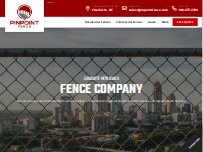 Website Screenshot Pinpoint Fence