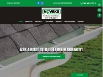 Website Screenshot Novak's Continuous Metal Gutters