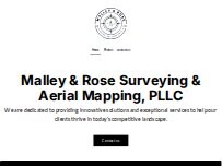 Website Screenshot Malley & Rose Surveying & Aerial Mapping PLLC