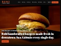Website Screenshot Bunz Handcrafted Burgers