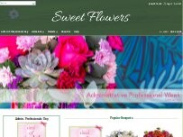 Website Screenshot Sweet Flowers