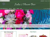 Website Screenshot Julia's Flower Bar