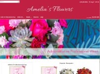 Website Screenshot Amelias Flowers