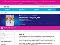 Website Screenshot Francesco Callipari, MD