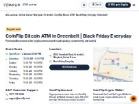 Website Screenshot CoinFlip Bitcoin ATM - Black Friday Everyday (Greenbelt)